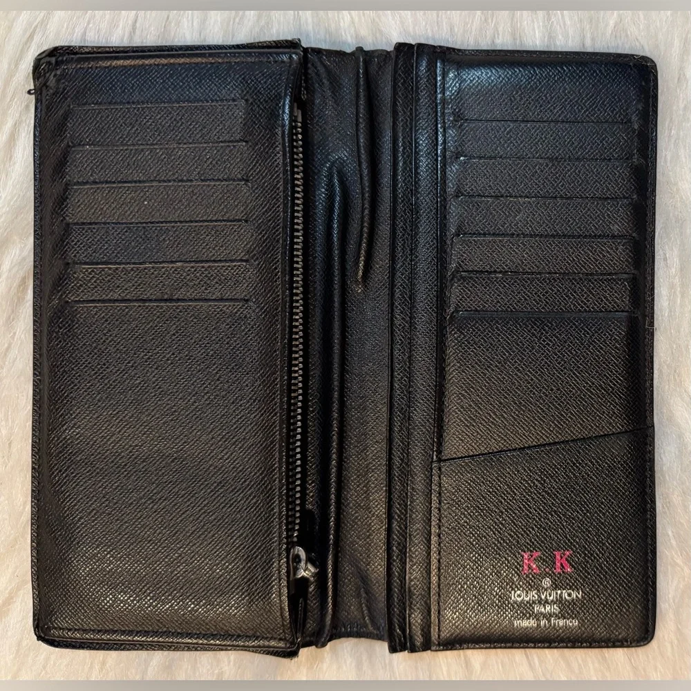 Louis Vuitton Brazza Wallet Damier Graphite Coated Canvas Leather 2012 FAIR